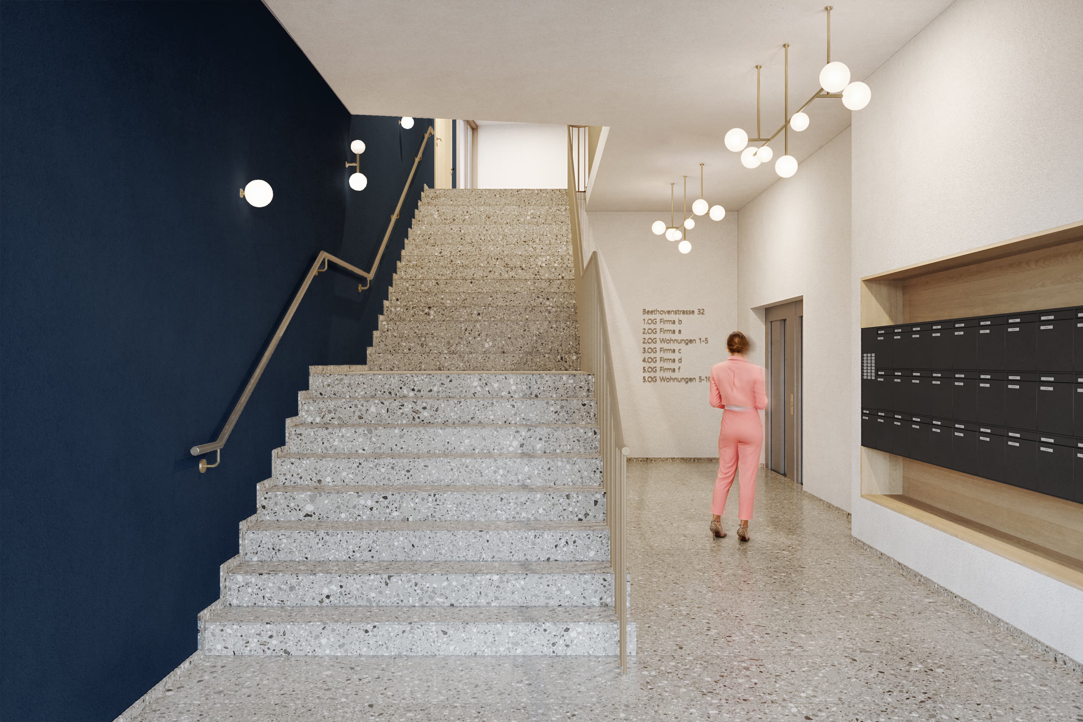 Beethovenstrasse 32 Zürich Gewerbe Visualisierung