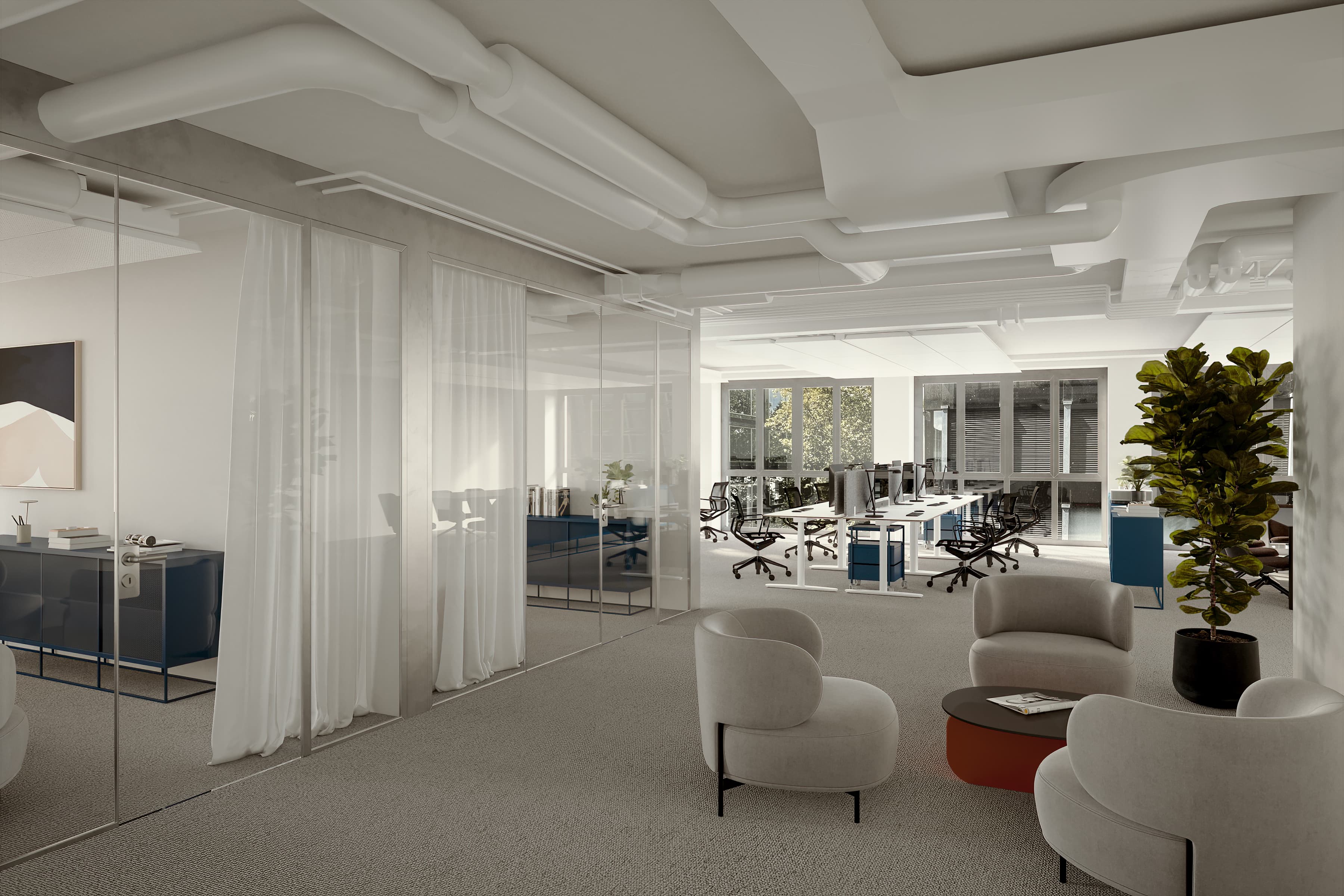 Beethovenstrasse 32 Gewerbe Visualisierung